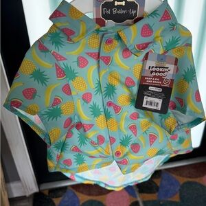Tropical Fruit Print Dog Shirt
